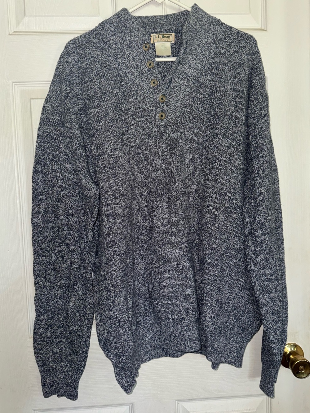 L.L. Bean Men's V-Neck Henley Sweater